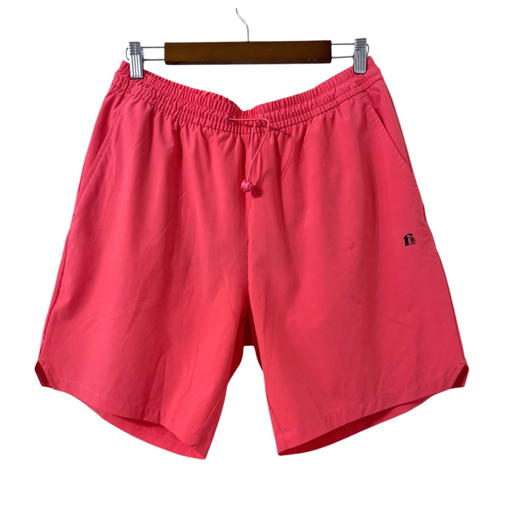 Bonobos Fielder Swim Trunks Mens Medium UPF 50 Quick Dry Hot Coral Fish Print‎